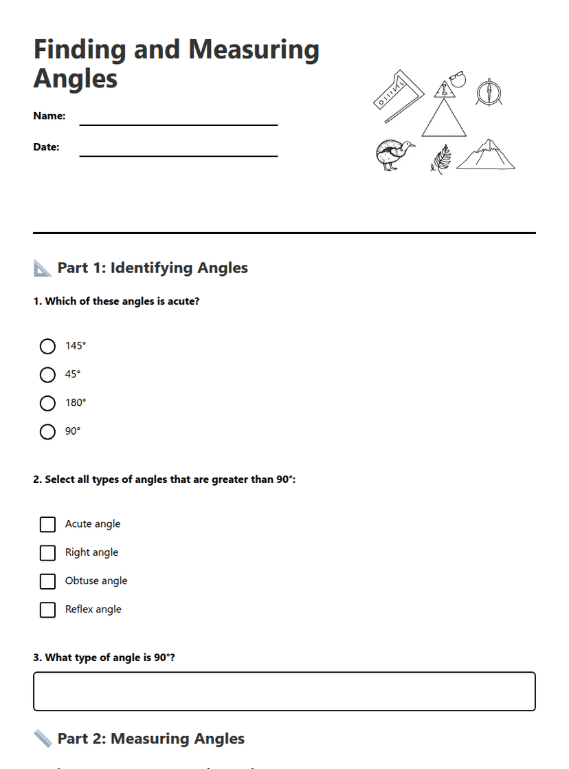 Finding and Measuring Angles