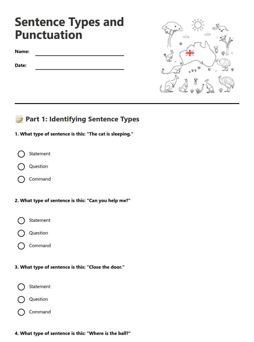 Sentence Types and Punctuation