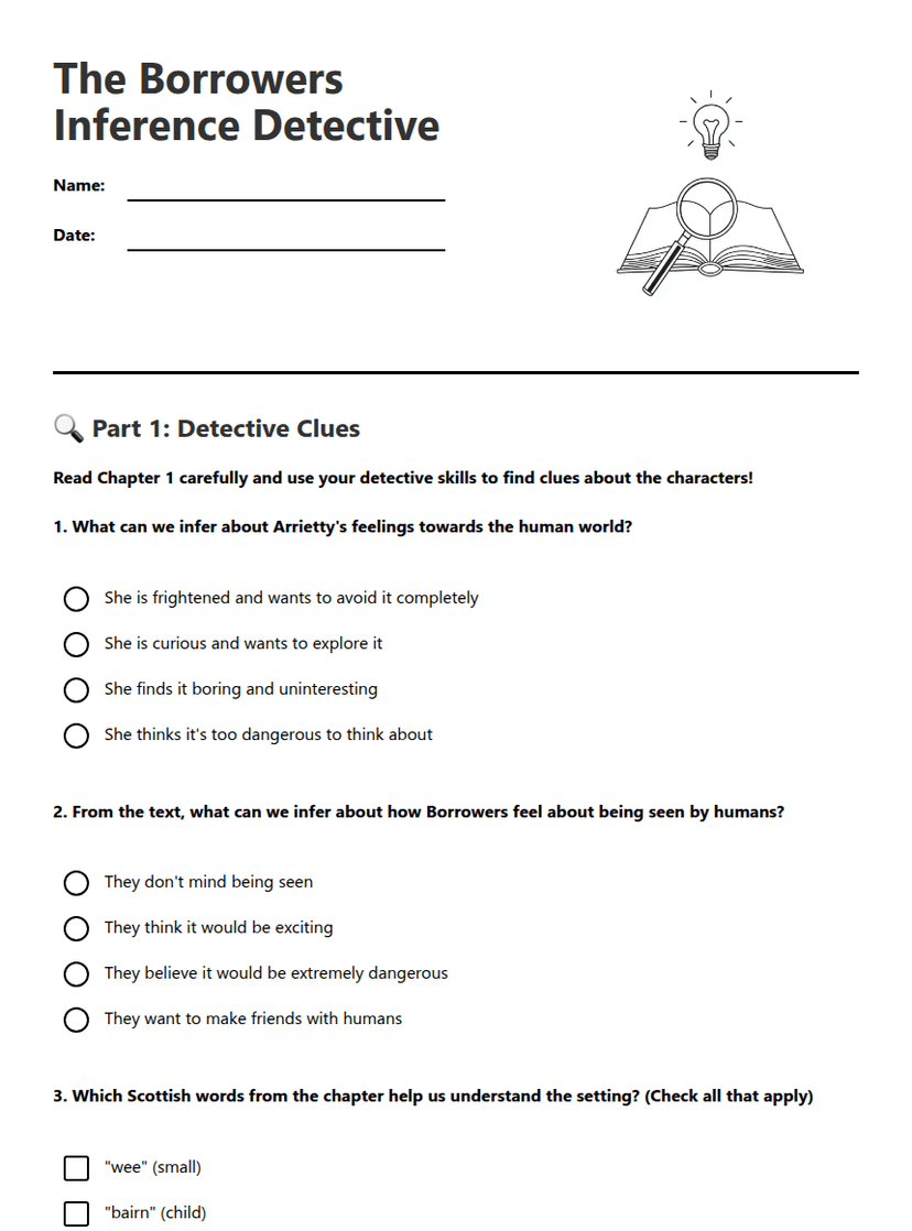 The Borrowers Inference Detective