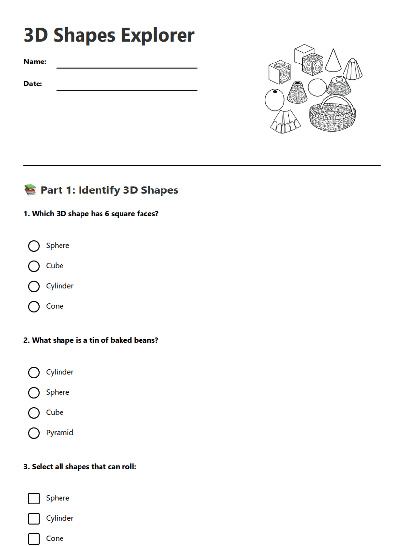 3D Shapes Explorer