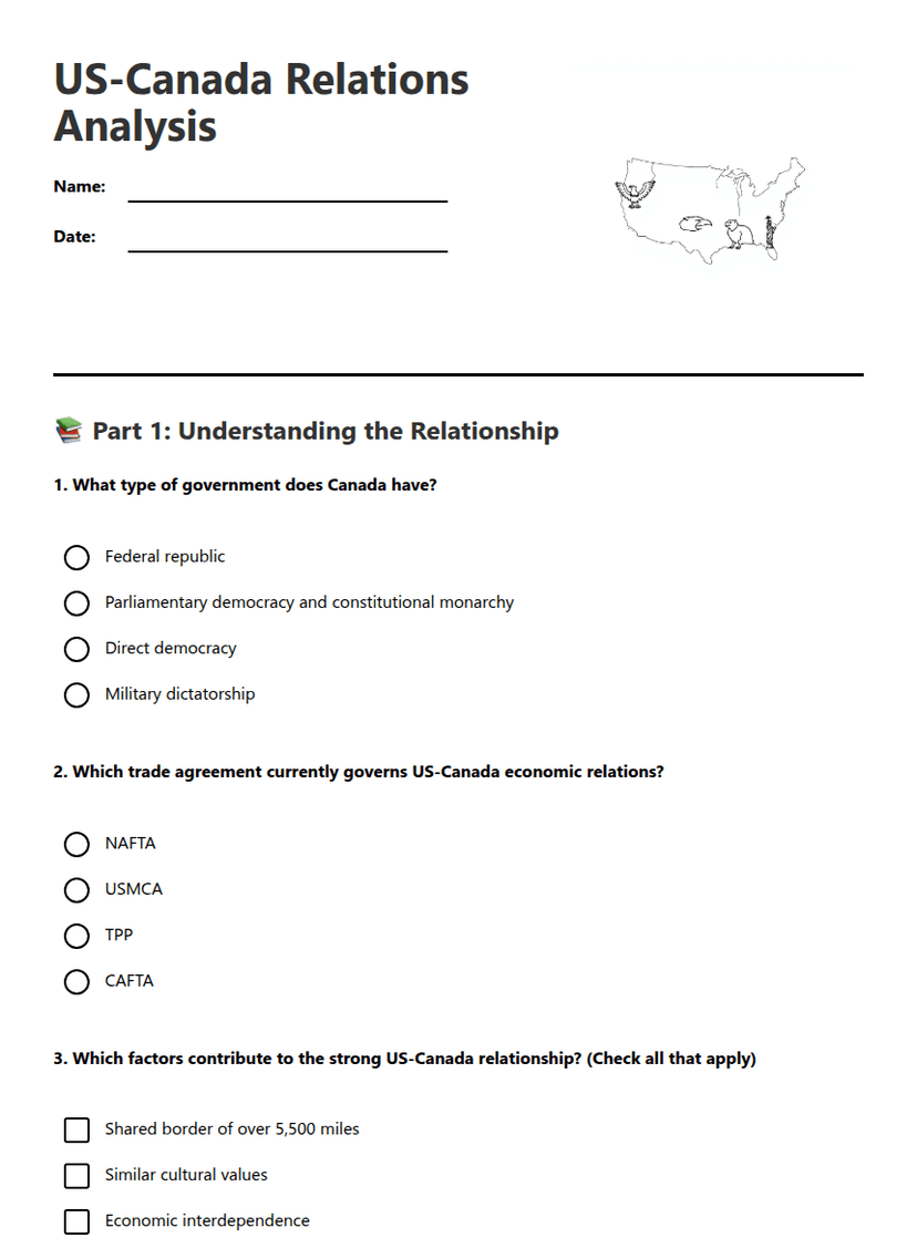 US-Canada Relations Analysis