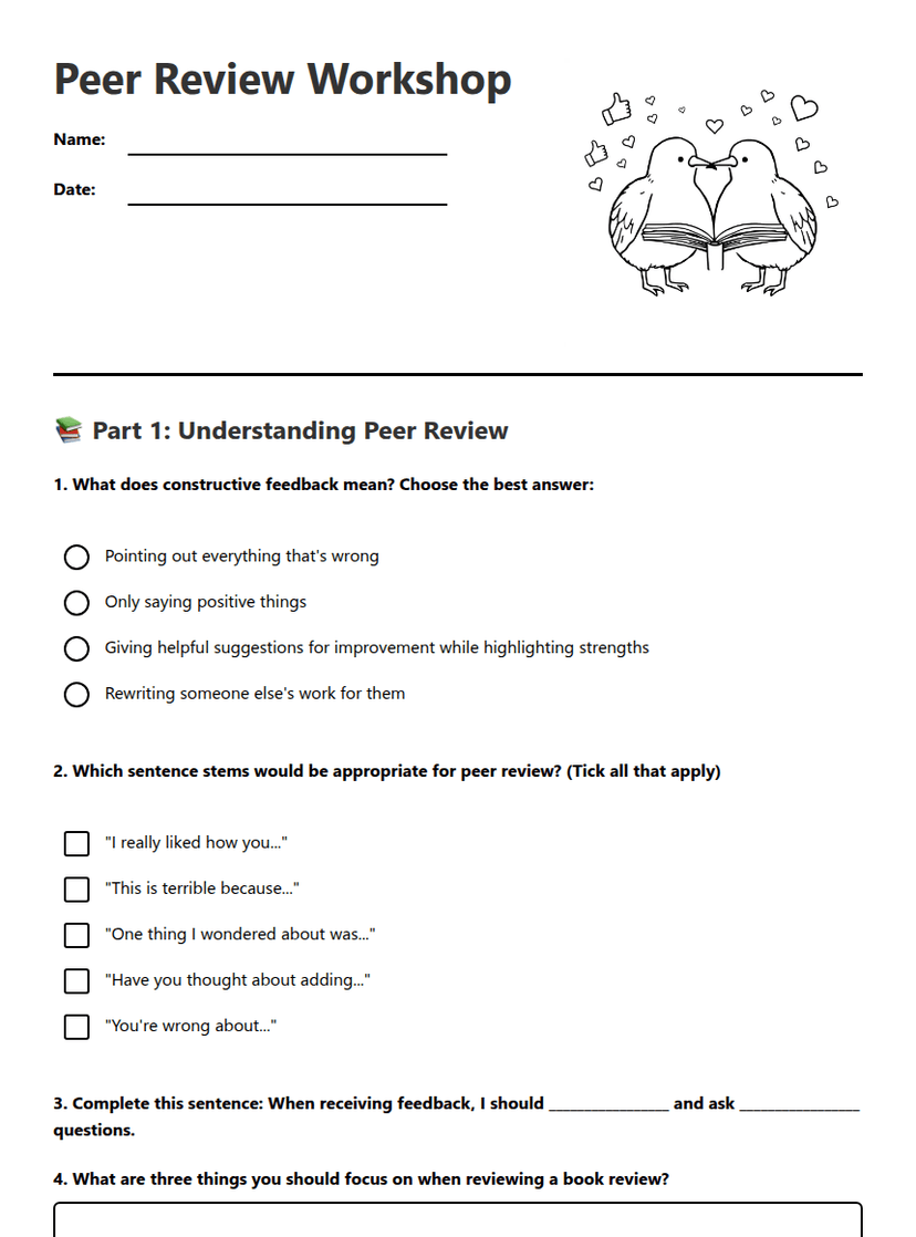Peer Review Workshop