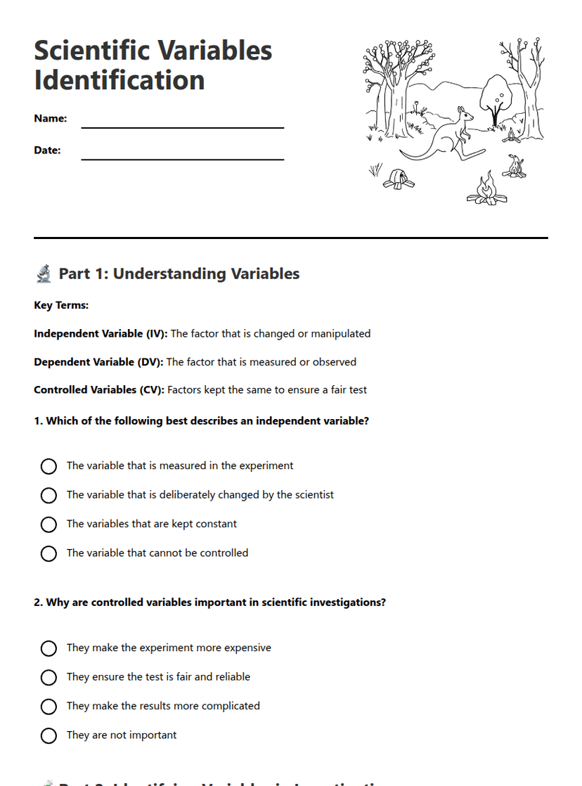 Scientific Variables Identification