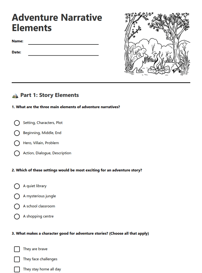 Adventure Narrative Elements