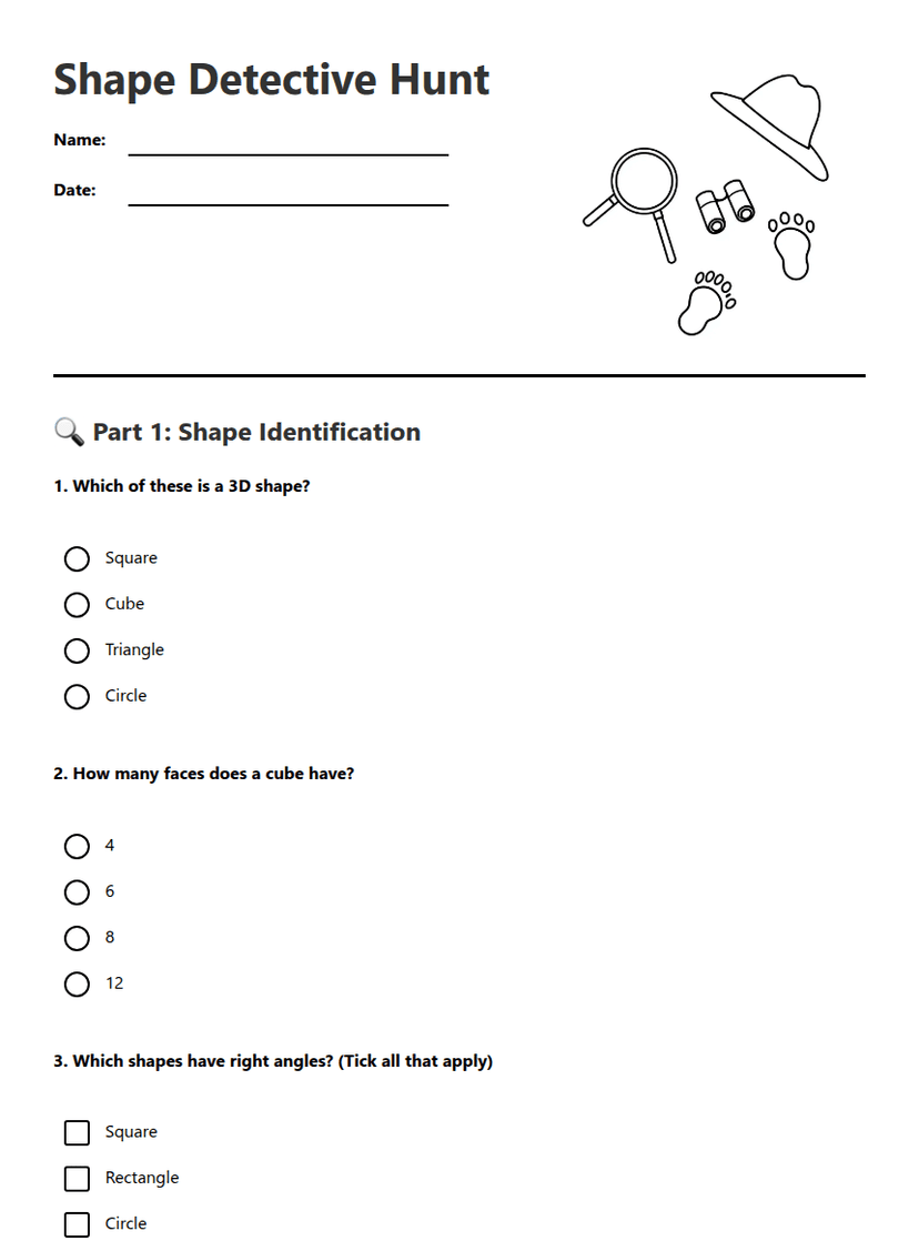 Shape Detective Hunt