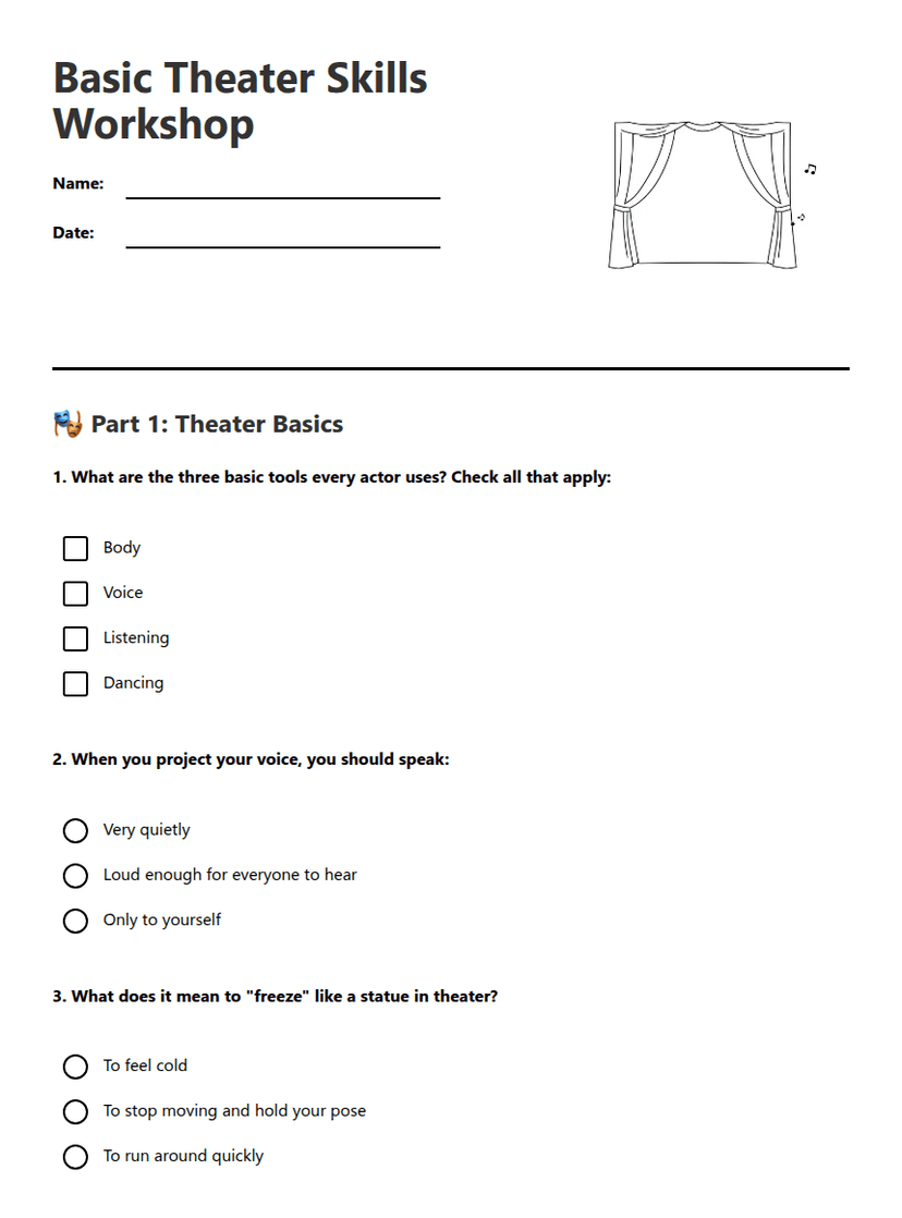 Basic Theater Skills Workshop