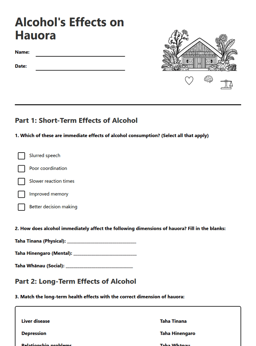 Alcohol's Effects on Hauora