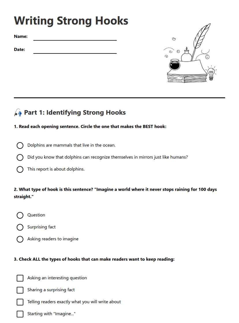Writing Strong Hooks