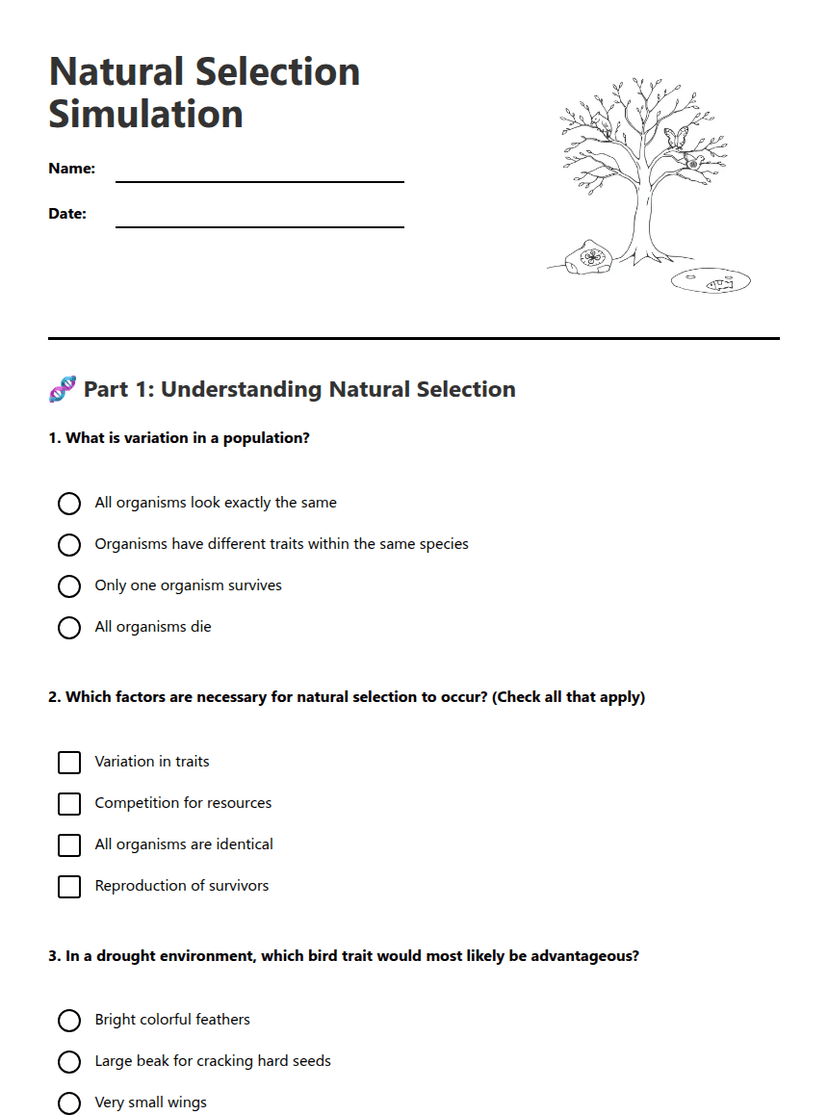 Natural Selection Simulation