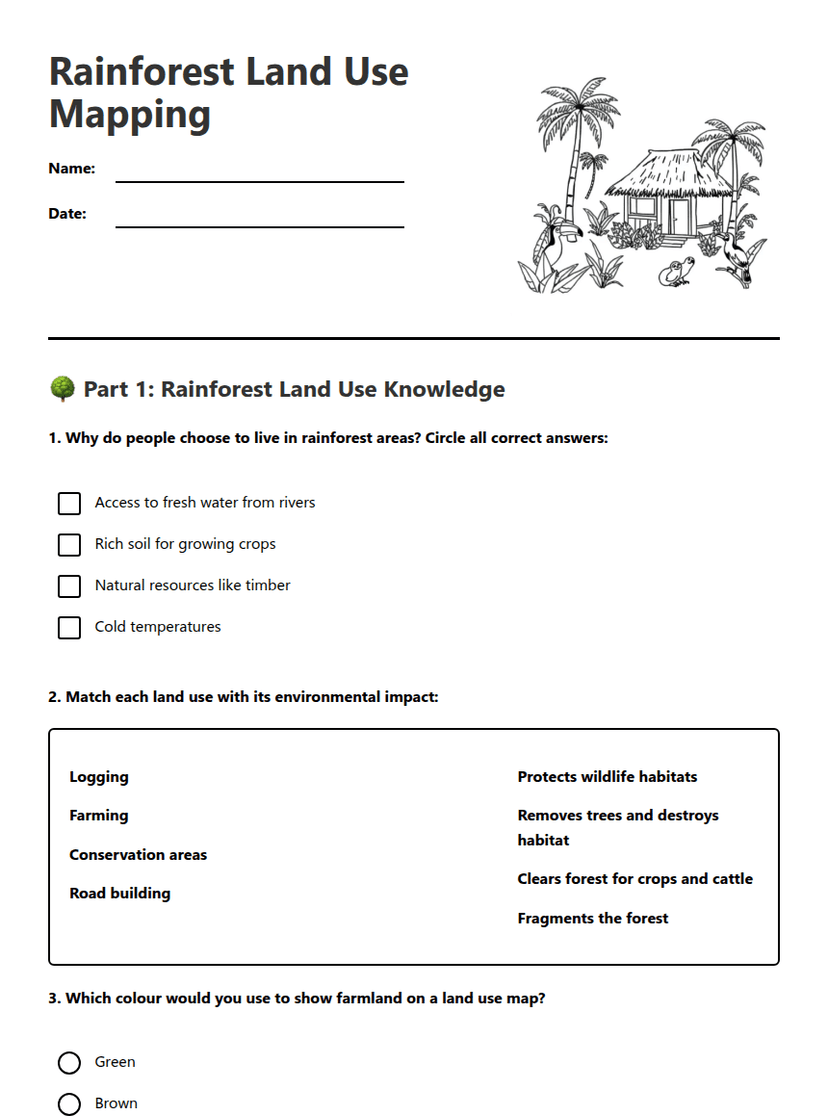 Rainforest Land Use Mapping