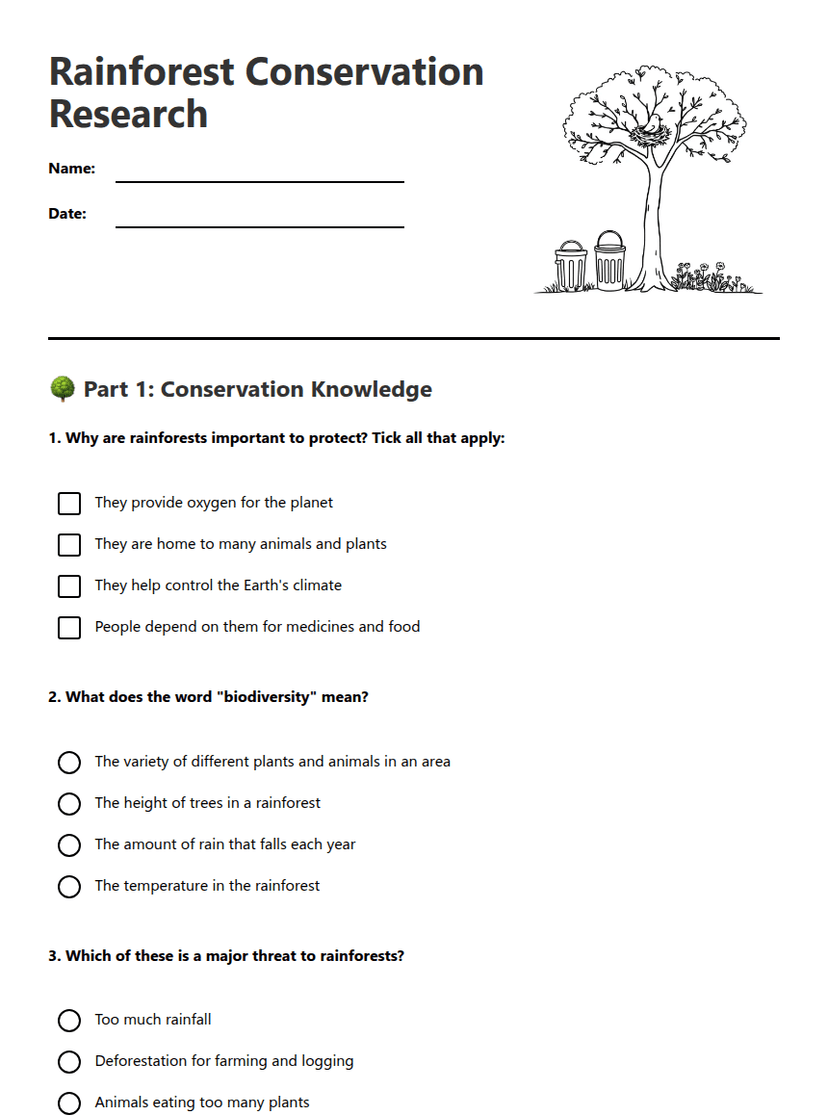Rainforest Conservation Research
