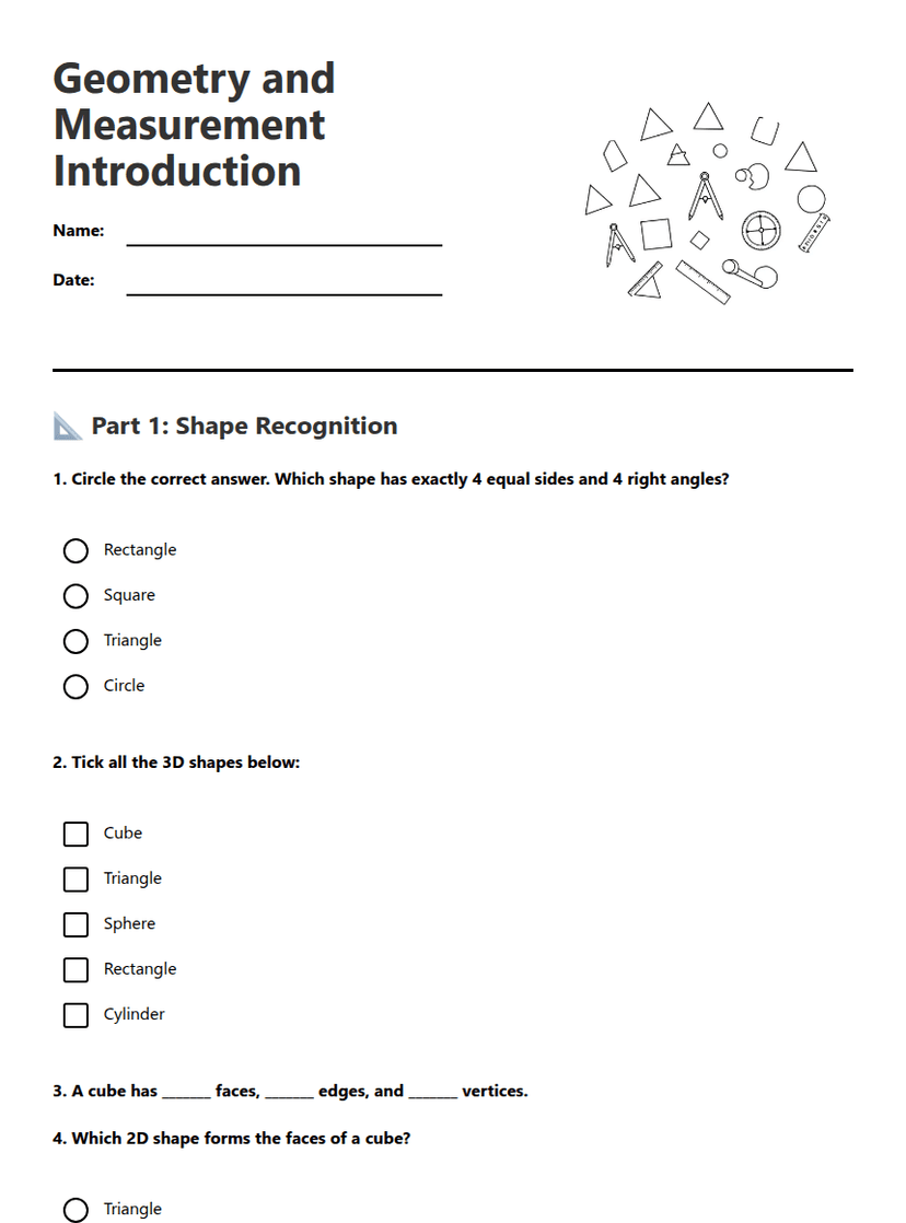 Geometry and Measurement Introduction