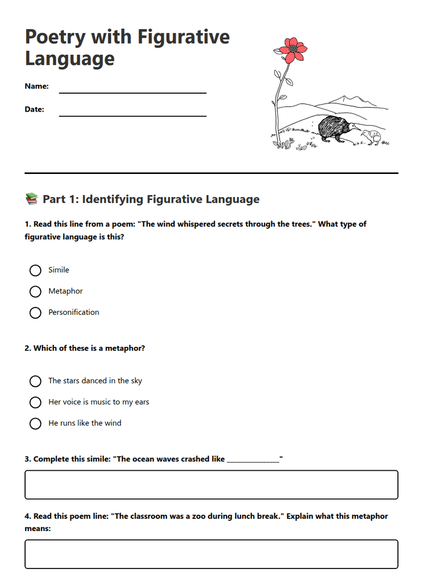 Poetry with Figurative Language
