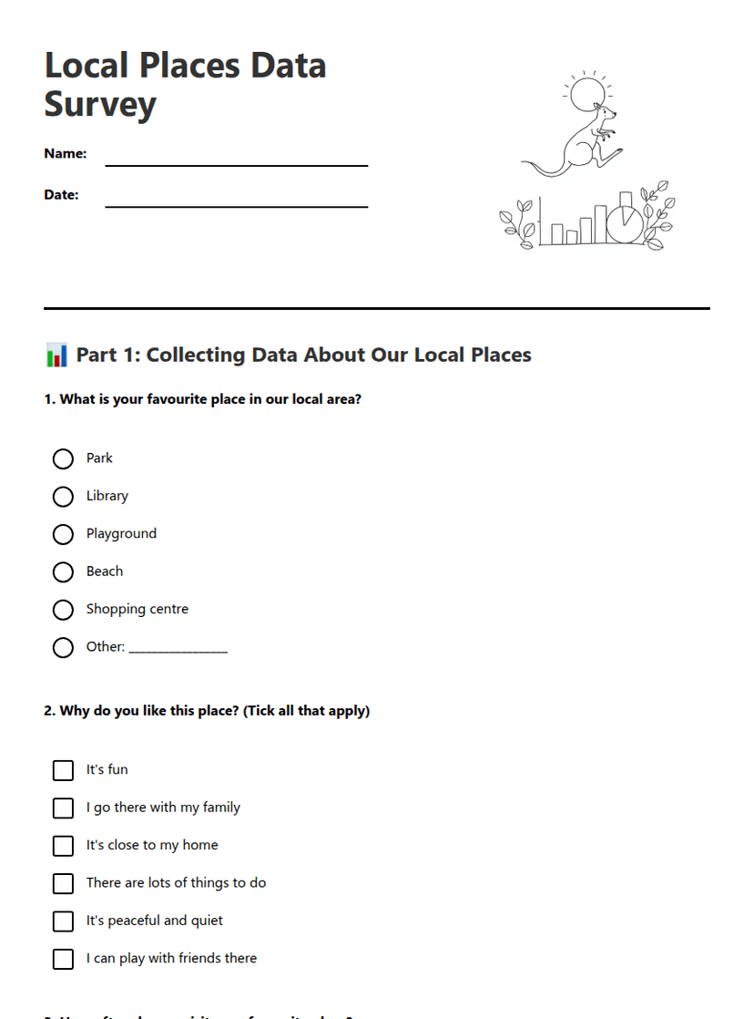 Local Places Data Survey