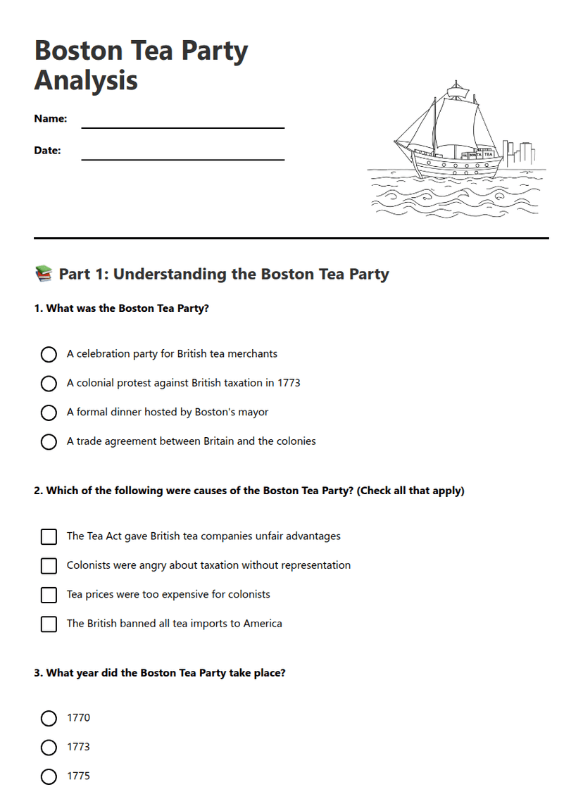 Boston Tea Party Analysis