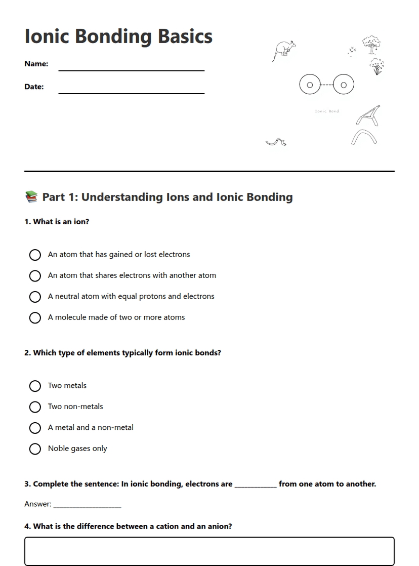 Ionic Bonding Basics