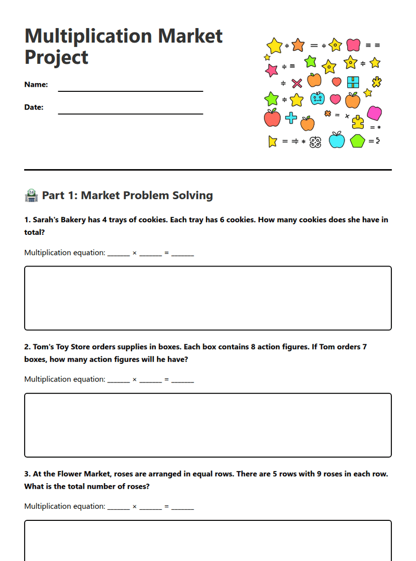 Multiplication Market Project