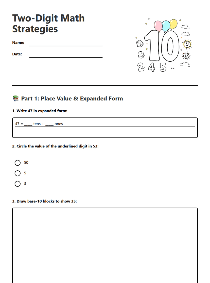 Two-Digit Math Strategies