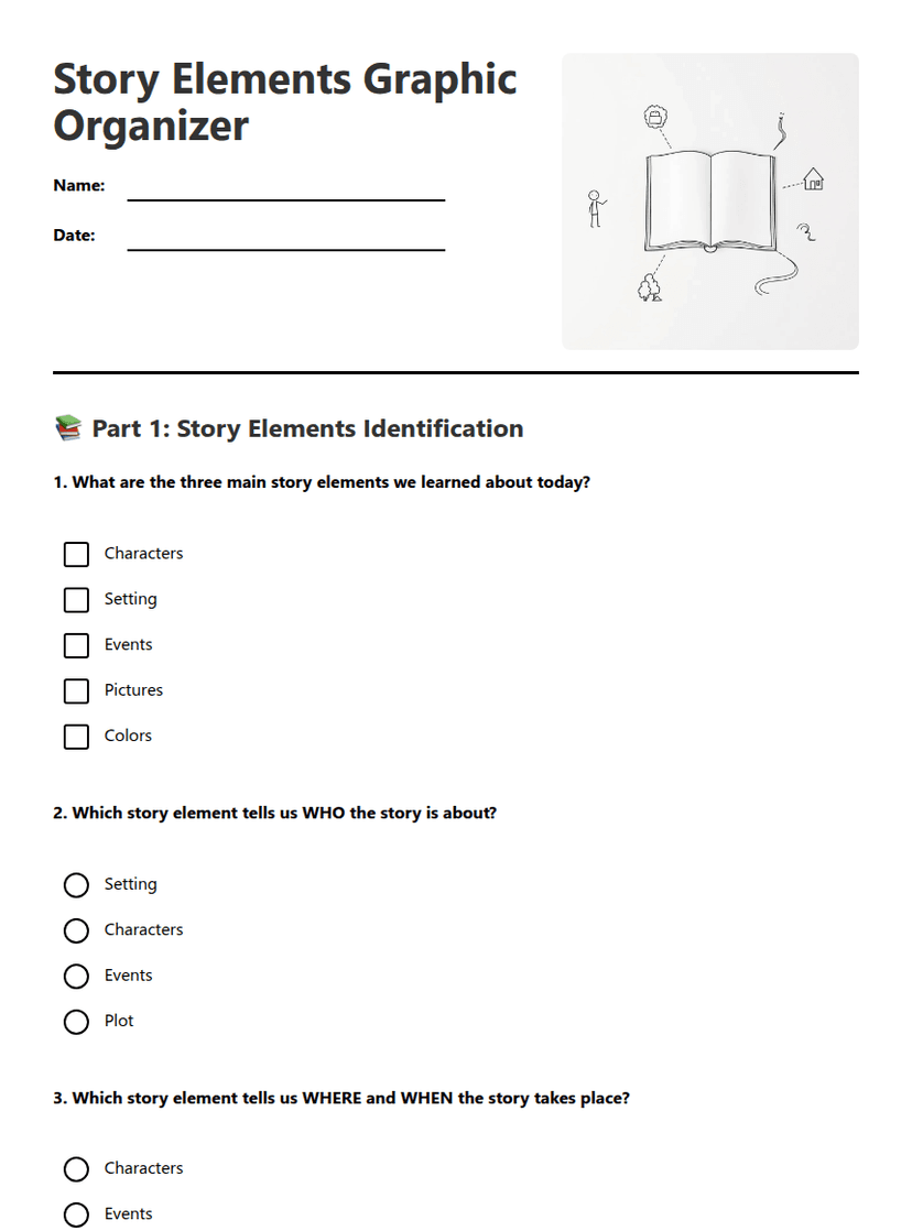 Story Elements Graphic Organizer