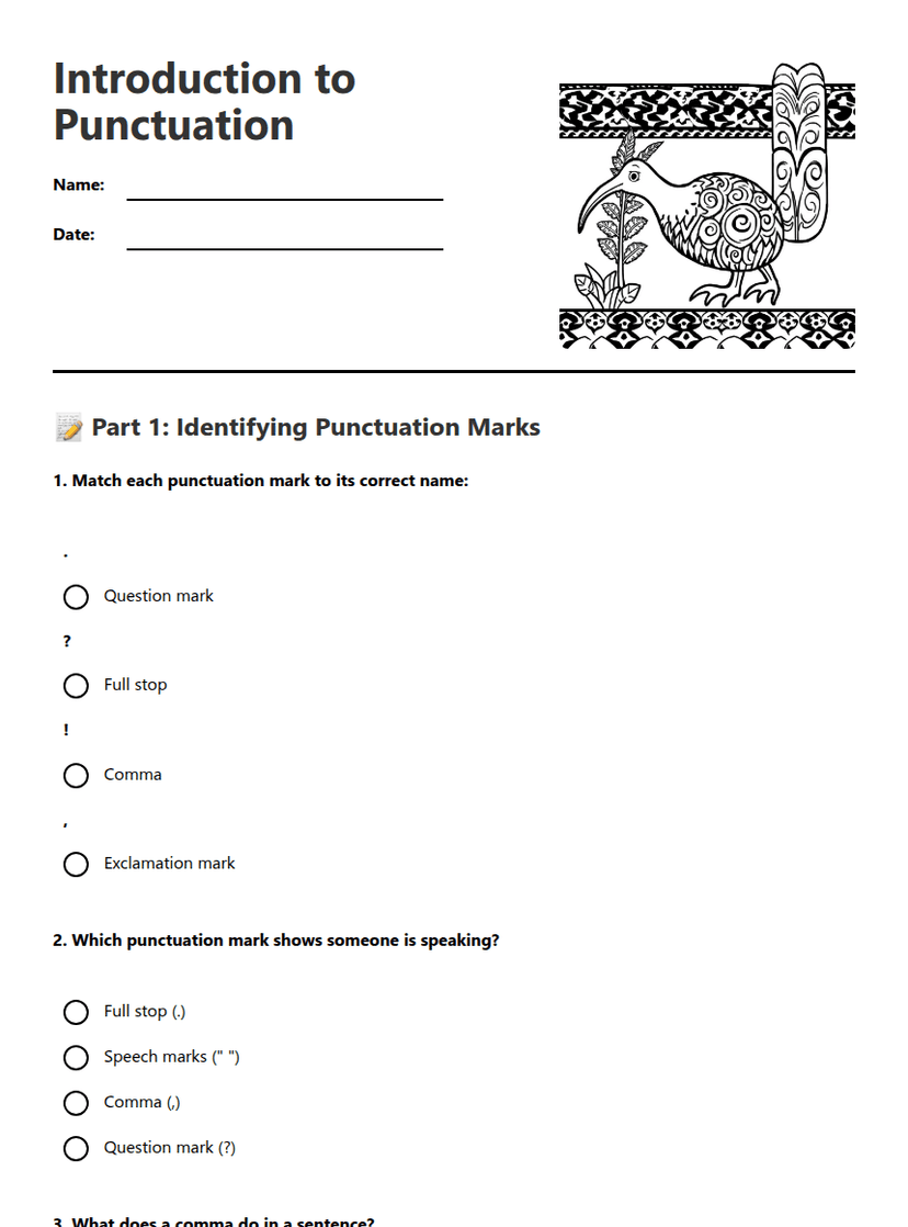 Introduction to Punctuation