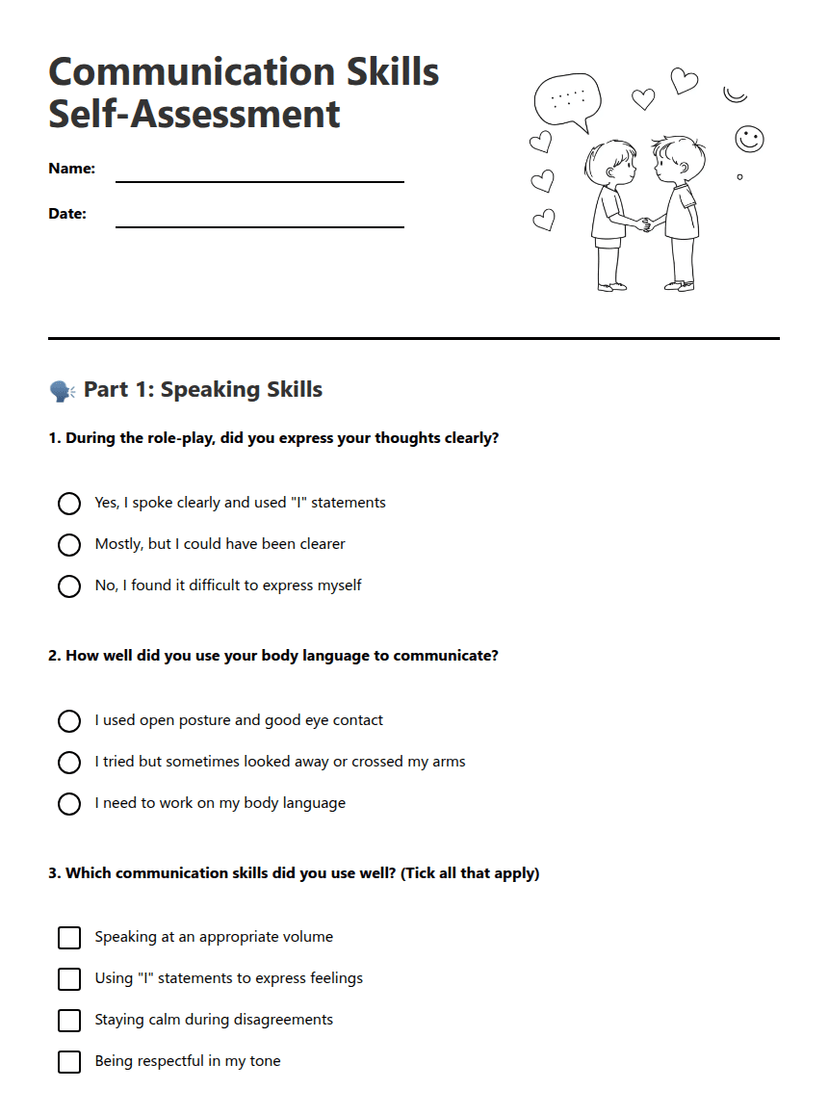 Communication Skills Self-Assessment
