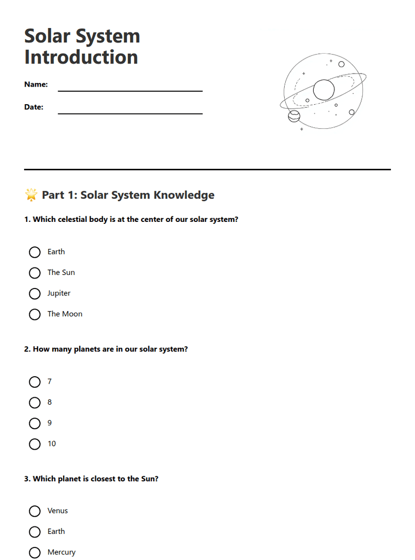 Solar System Introduction