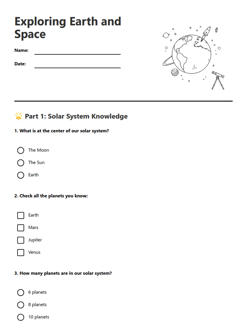 Exploring Earth and Space