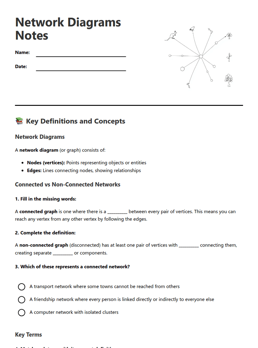 Network Diagrams Notes
