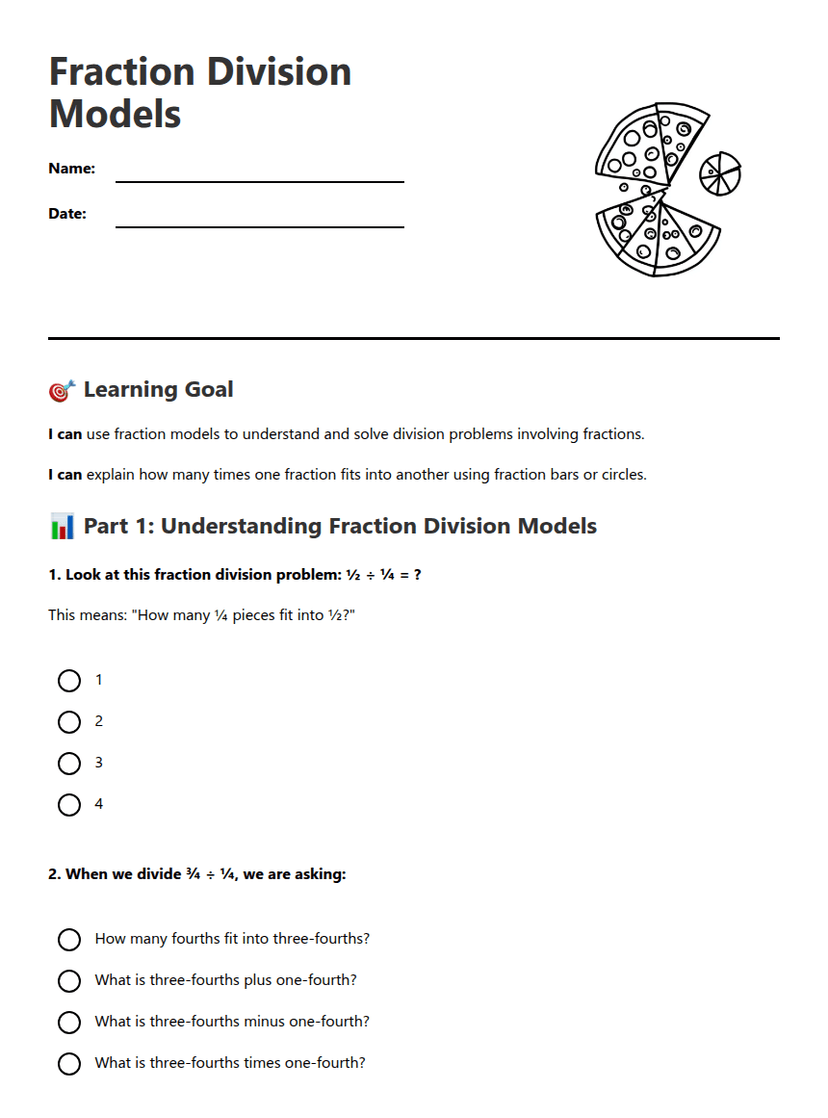 Fraction Division Models
