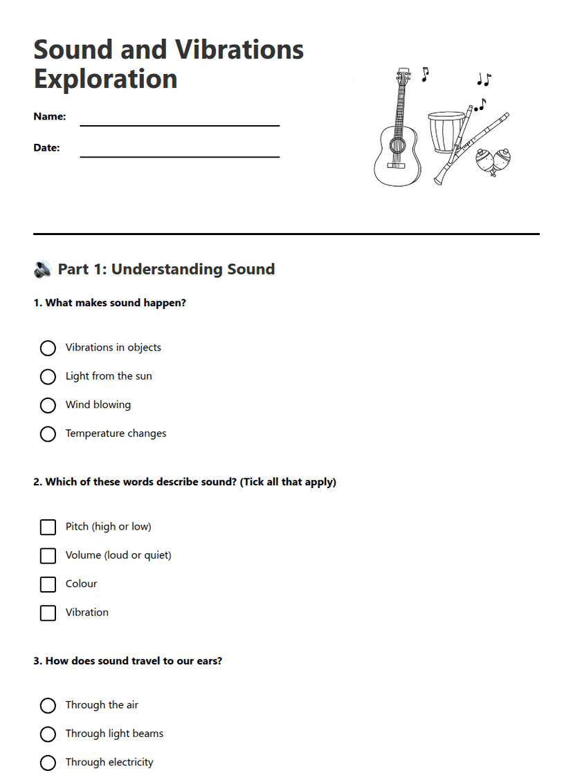 Sound and Vibrations Exploration