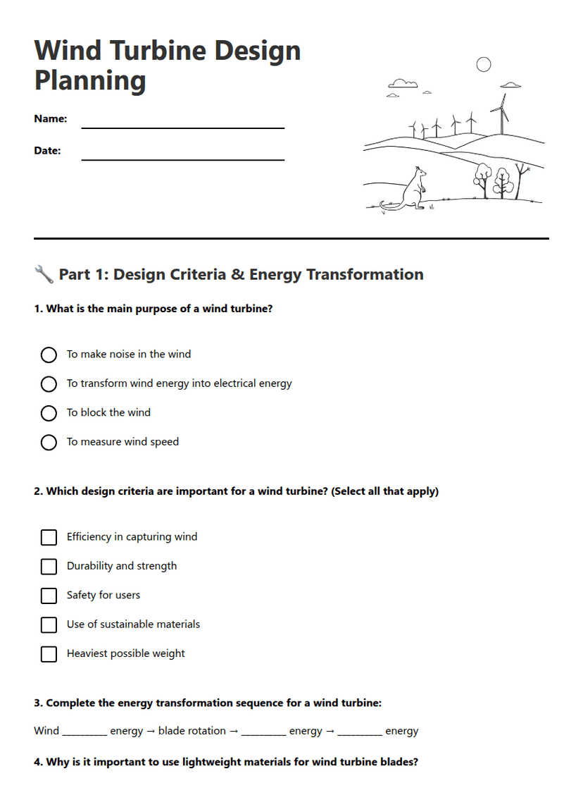 Wind Turbine Design Planning