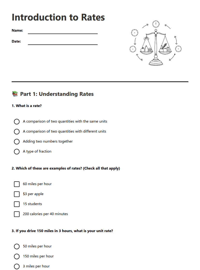 Introduction to Rates