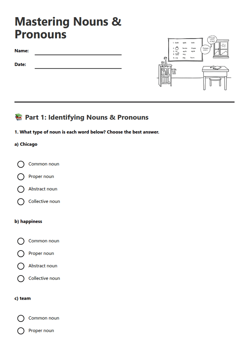 Mastering Nouns & Pronouns