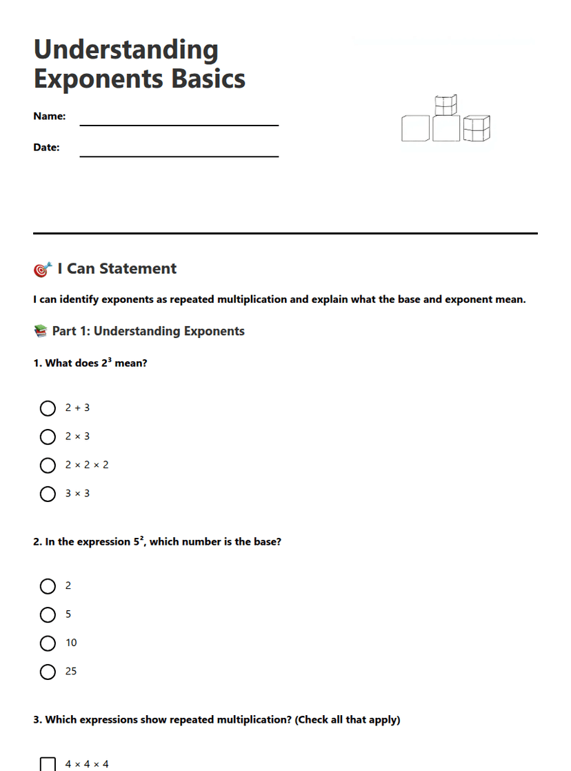 Understanding Exponents Basics
