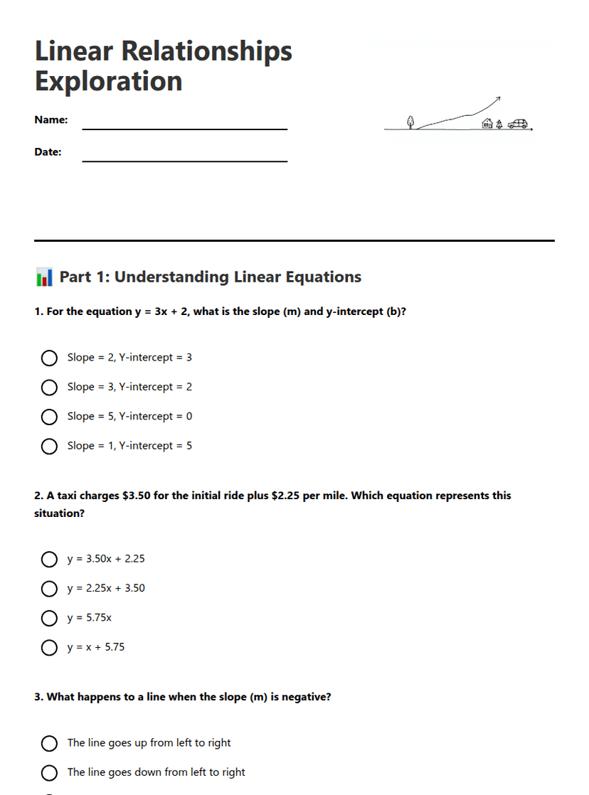 Linear Relationships Exploration