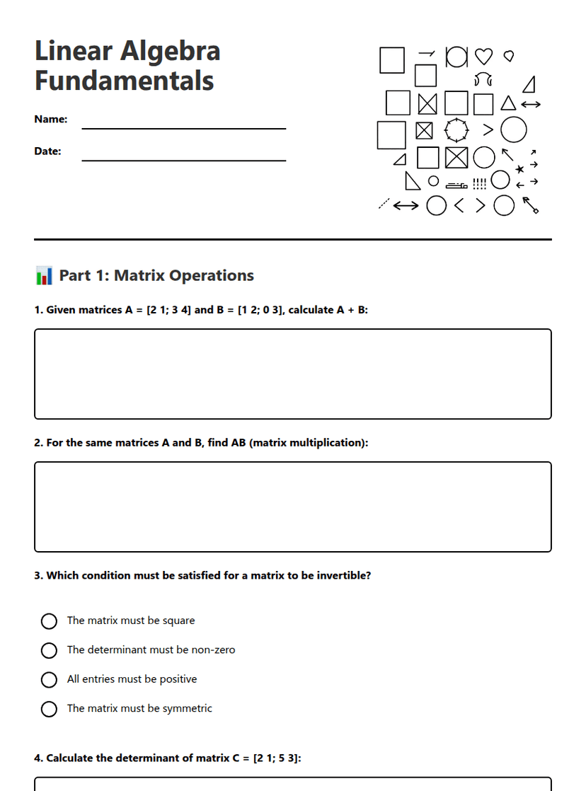 Linear Algebra Fundamentals