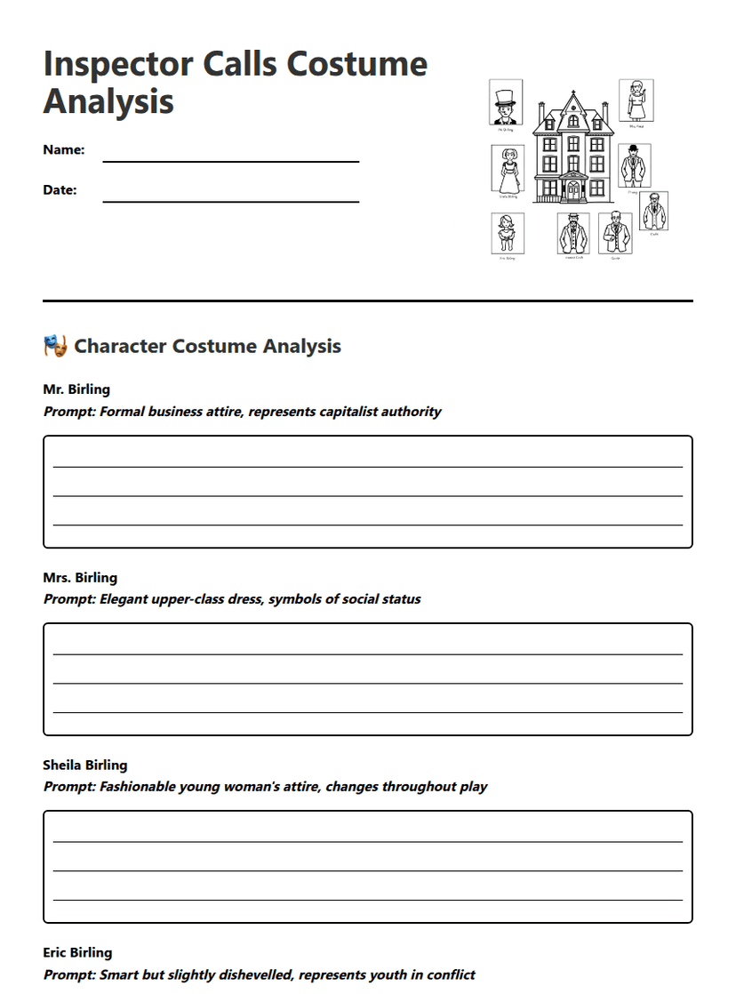 Inspector Calls Costume Analysis