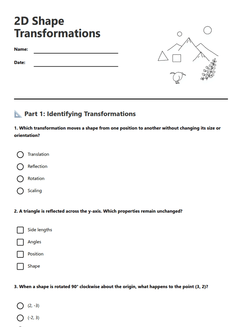 2D Shape Transformations