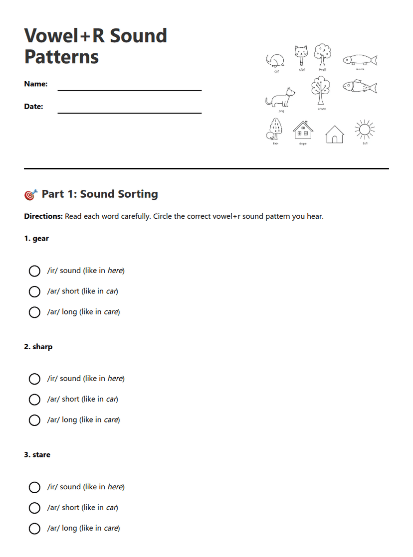 Vowel+R Sound Patterns