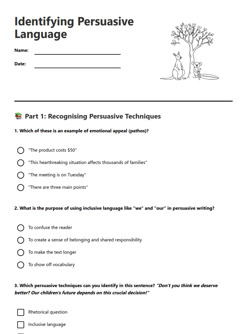 Identifying Persuasive Language