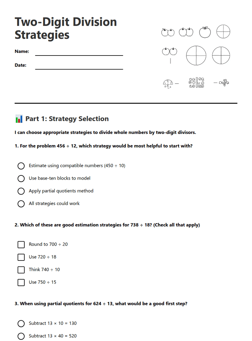 Two-Digit Division Strategies
