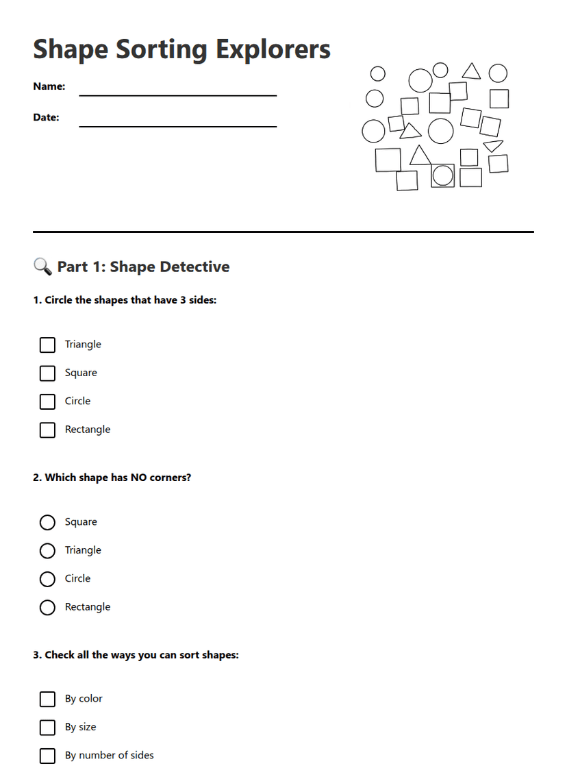 Shape Sorting Explorers