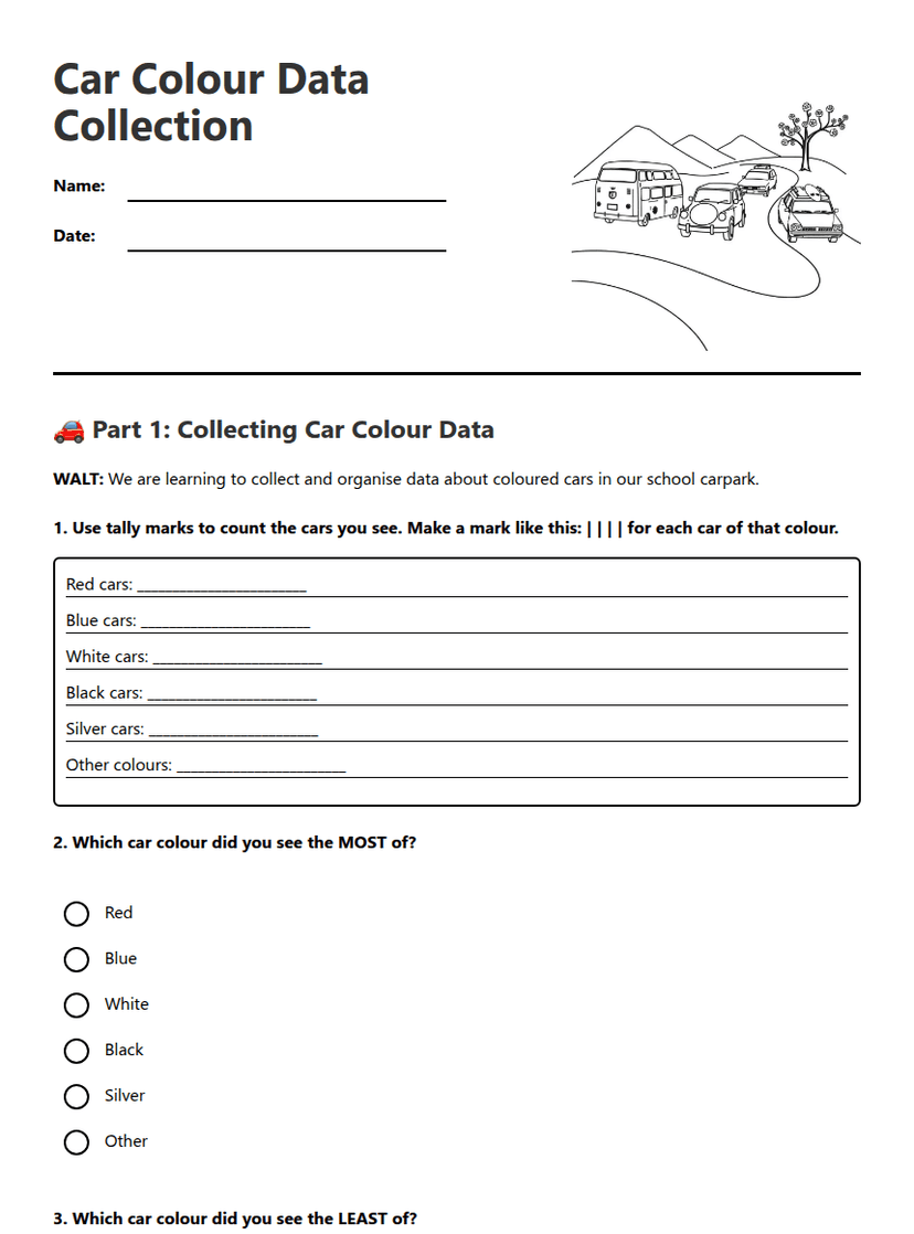 Car Colour Data Collection