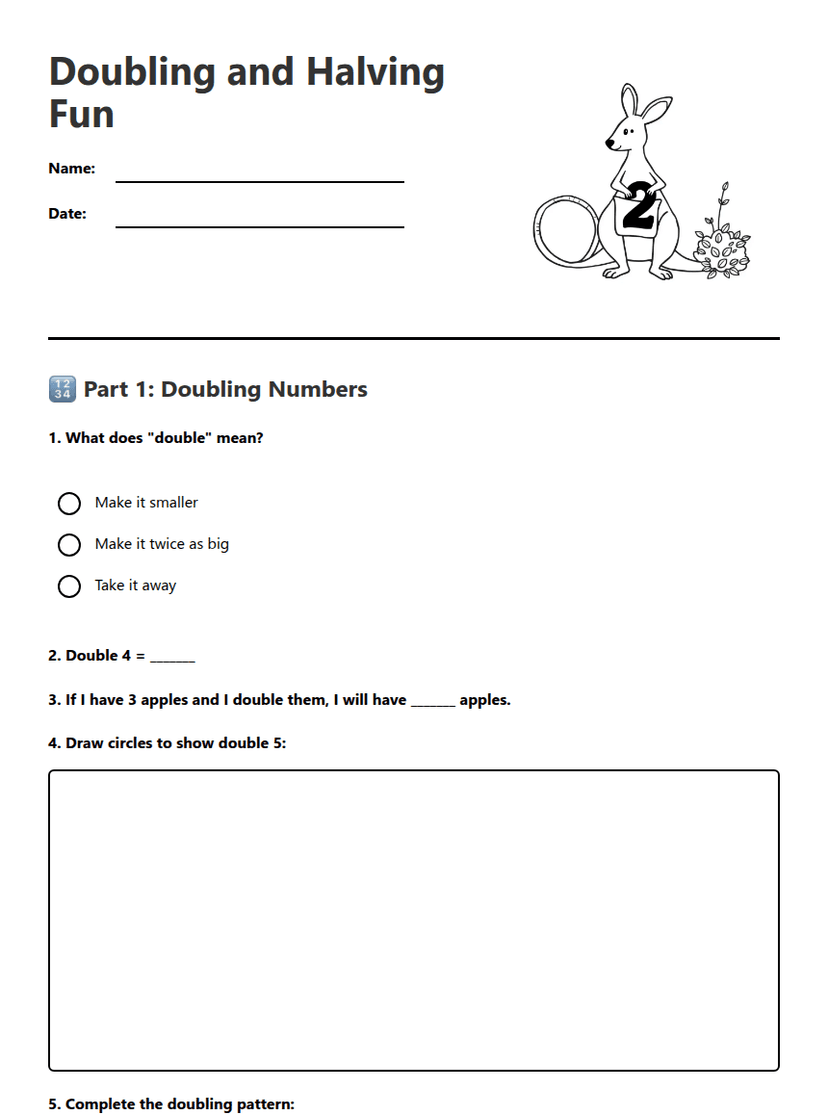 Doubling and Halving Fun