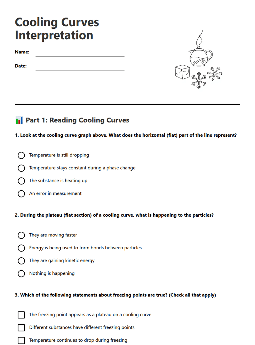 Cooling Curves Interpretation
