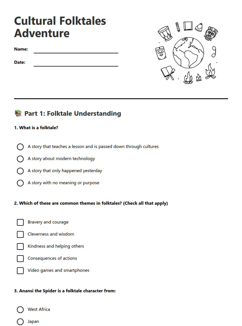 Cultural Folktales Adventure