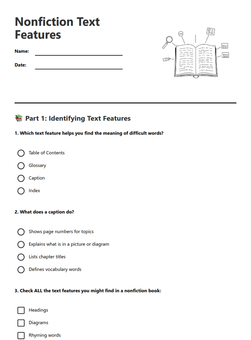 Nonfiction Text Features