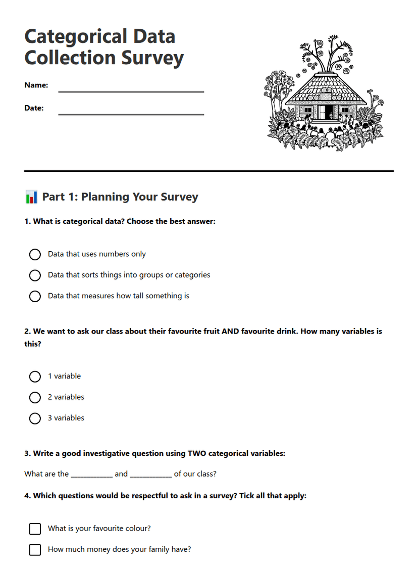 Categorical Data Collection Survey