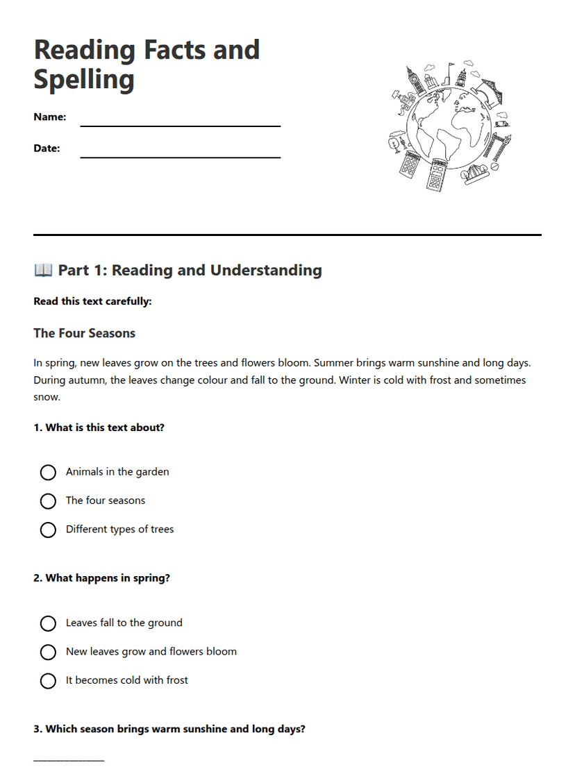 Reading Facts and Spelling