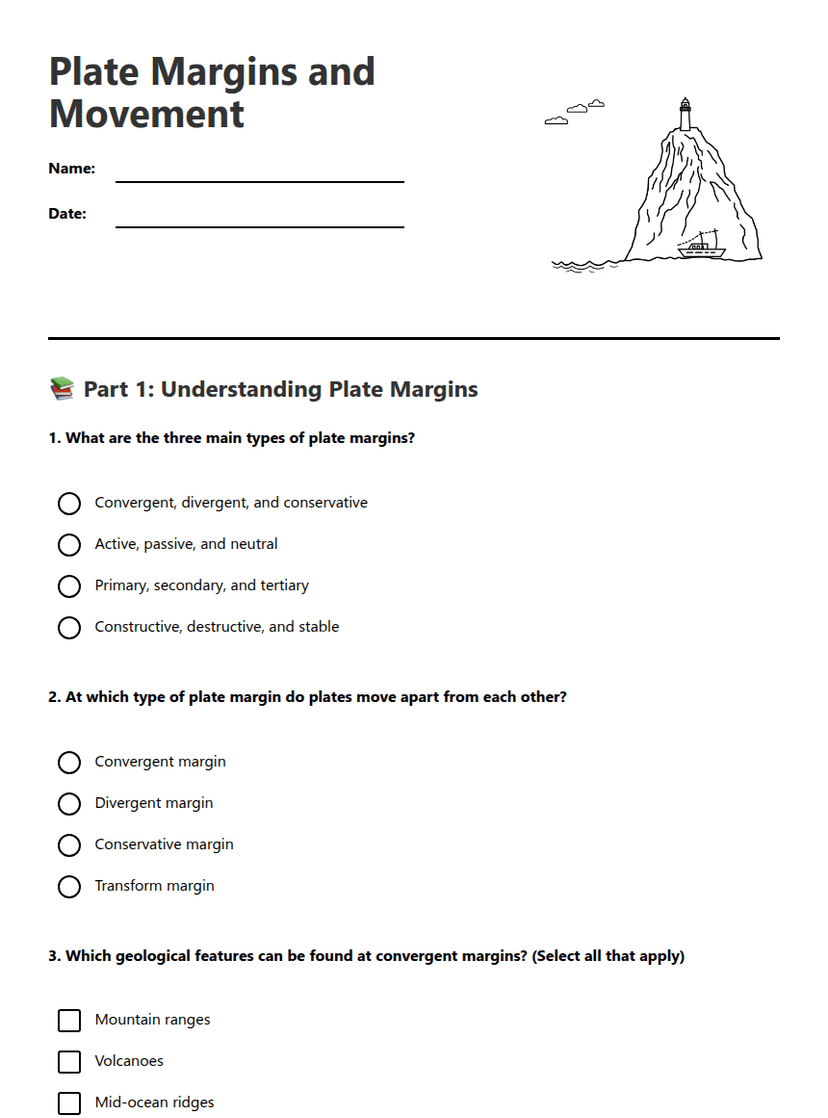 Plate Margins and Movement